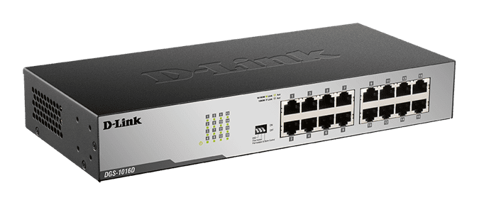 D LINK 16-PORT GIGABYTE SWITCH DGS-1016D